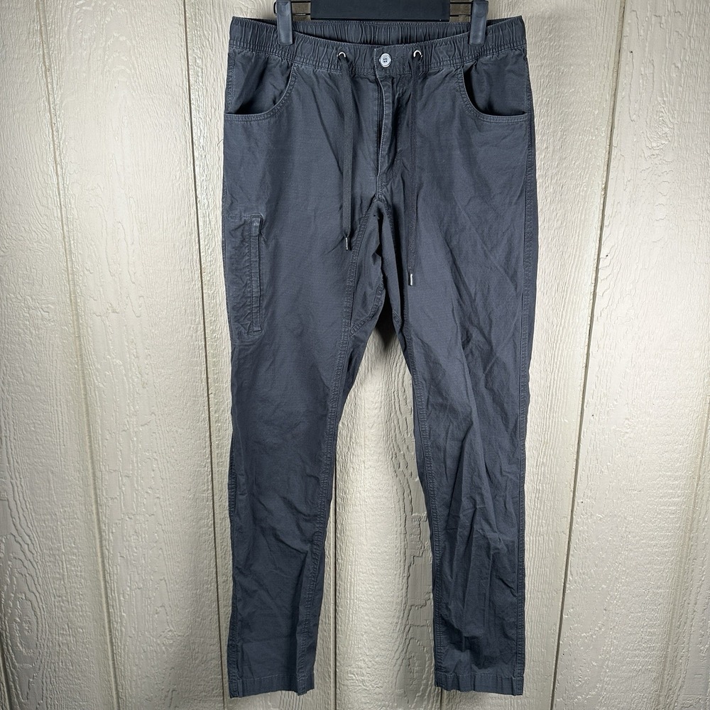 Bylt Weekender Ripstop Pants Mens Large Gray Tapered Gorpcore Stretch Outdoor